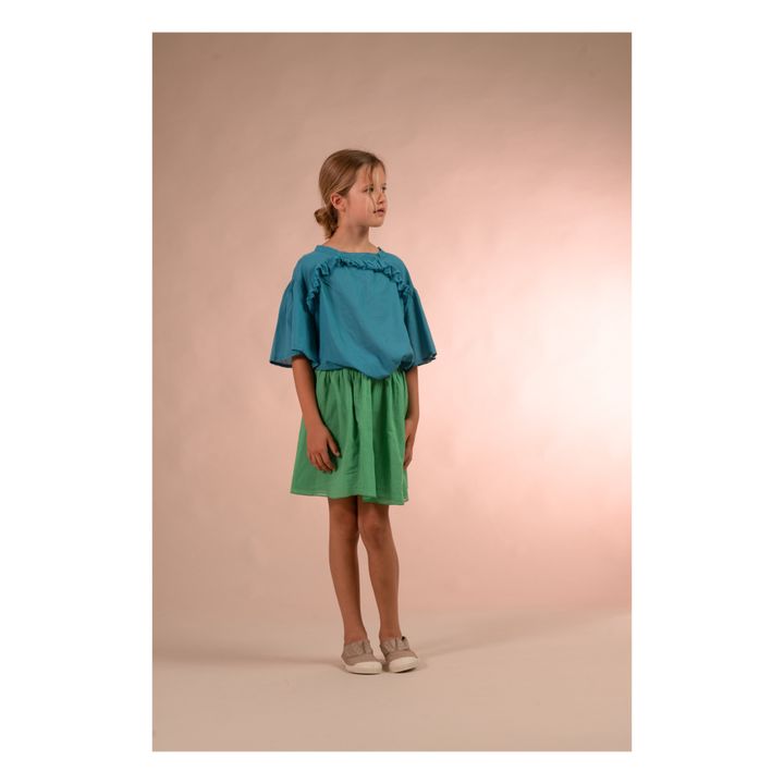 Jupe Coton Bio | Vert- Image produit n°1