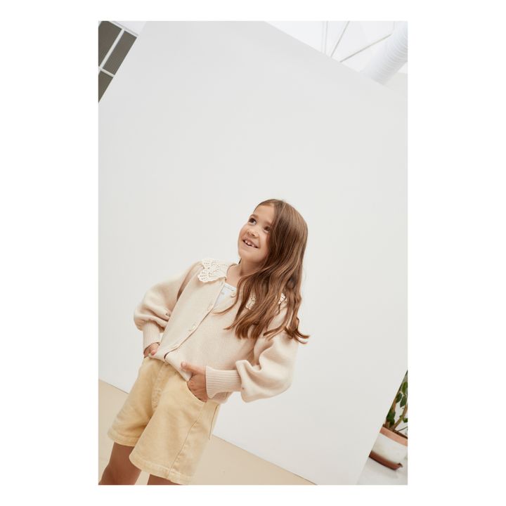Strickjacke Bio-Baumwolle Venera | Beige- Produktbild Nr. 1