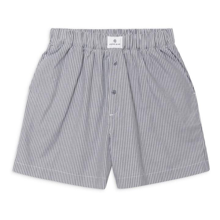 Shorts Boxer a righe Liam | Grigio- Immagine del prodotto n°0