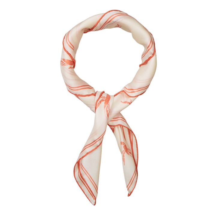 Losteri Sia Silk Scarf | Ecru- Immagine del prodotto n°1