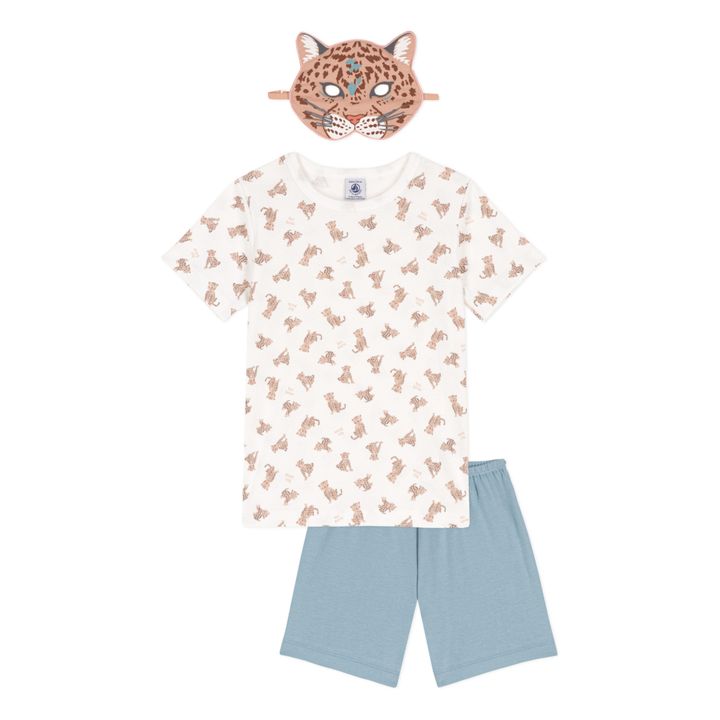 Organic Cotton Pyjama with Mask Set | Seidenfarben- Produktbild Nr. 0