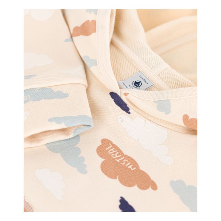 Sweat à Capuche en Molleton Coton Bio | Ecru- Image produit n°1