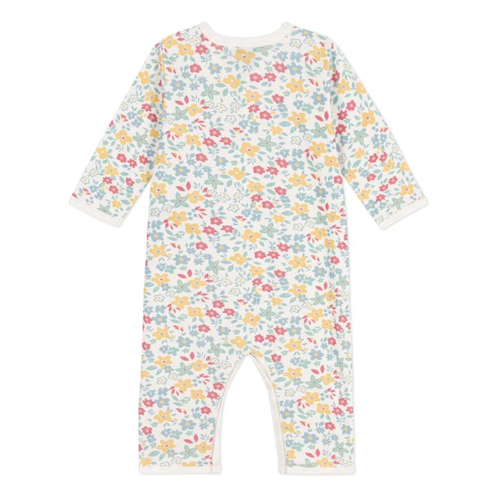 Pijama de flores de algodón orgánico Dors Bien | Crudo- Imagen del producto n°2