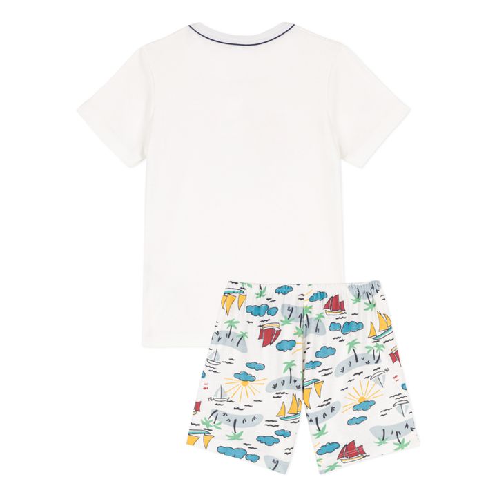 Organic Cotton Print Short Pajamas | Crudo- Imagen del producto n°2
