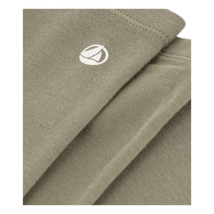 Organic Cotton Elastane Jersey Leggings | Khaki- Imagen del producto n°1