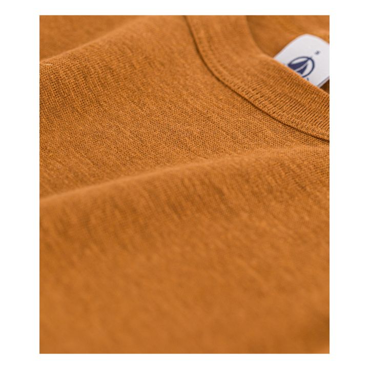 Camiseta de lino - Colección Mujer | Naranja- Imagen del producto n°3