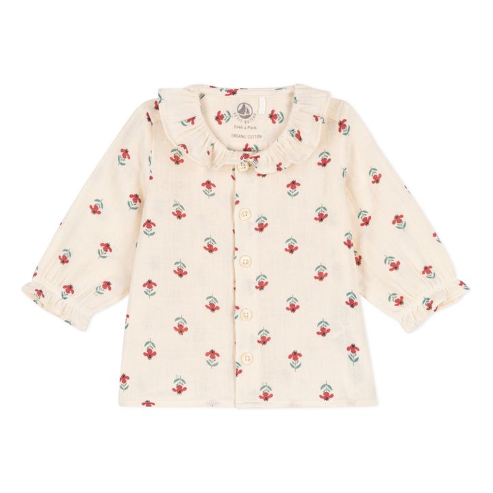 Cotton Gauze Printed Blouse | Seidenfarben- Produktbild Nr. 0