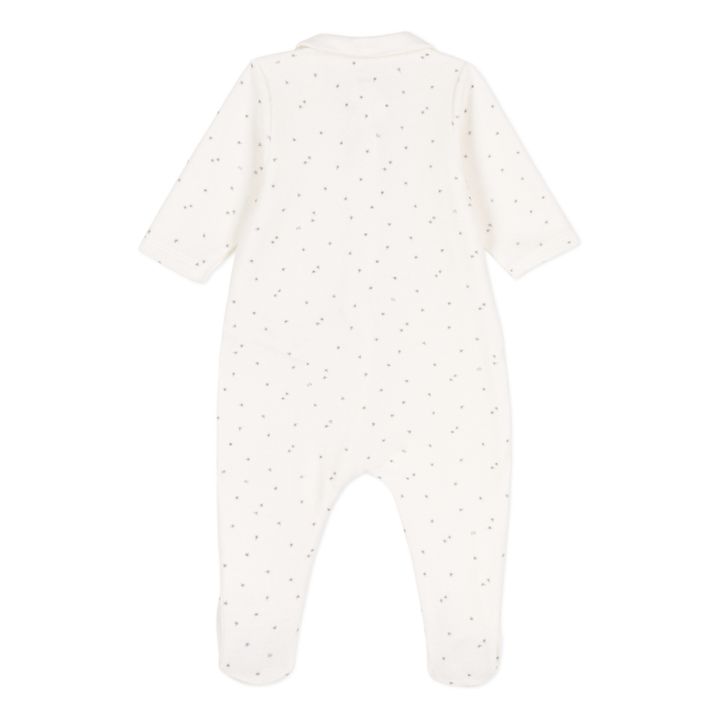 Pyjama mit Füßchen aus Samt | Seidenfarben- Produktbild Nr. 2
