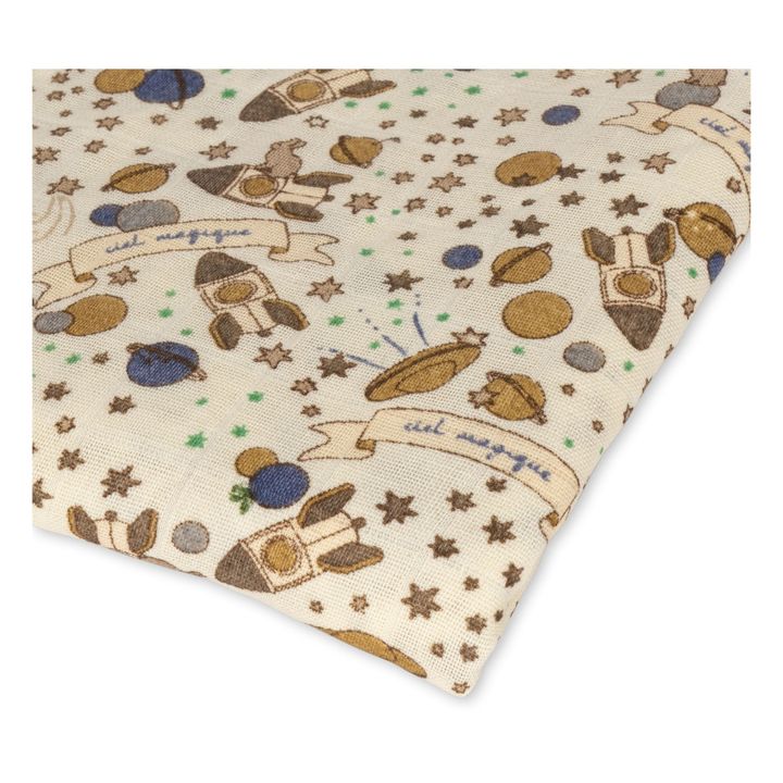 Lange en coton bio Ciel magique | Beige- Imagen del producto n°3