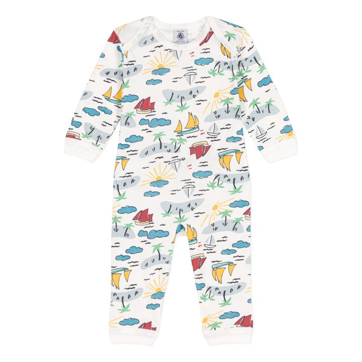 Overall Pajamas Organic Cotton Explorer Pyjamas | Crudo- Imagen del producto n°0