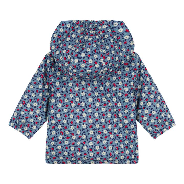 Recycled Material Printed Windbreaker | Azul- Imagen del producto n°3