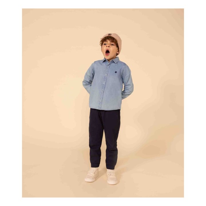 Hemd Denim Bio-Baumwolle | Blau- Produktbild Nr. 1