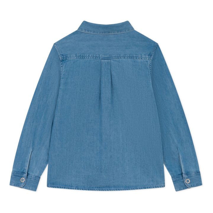 Hemd Denim Bio-Baumwolle | Blau- Produktbild Nr. 5