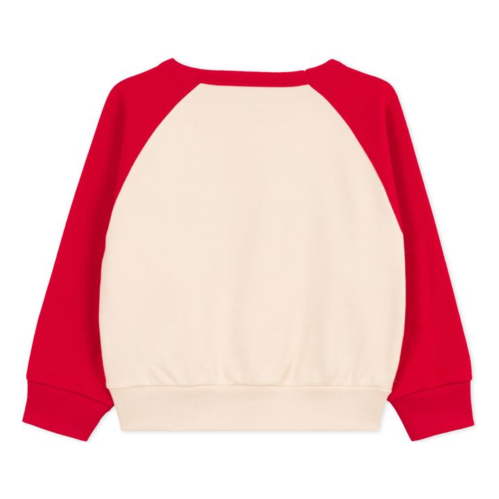 Sweatshirt aus gebürstetem Molton Bio-Baumwolle | Rot- Produktbild Nr. 4