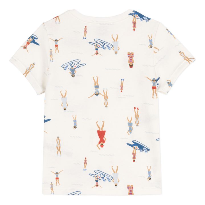 Camiseta estampada de manga corta de algodón orgánico | Crudo- Imagen del producto n°4