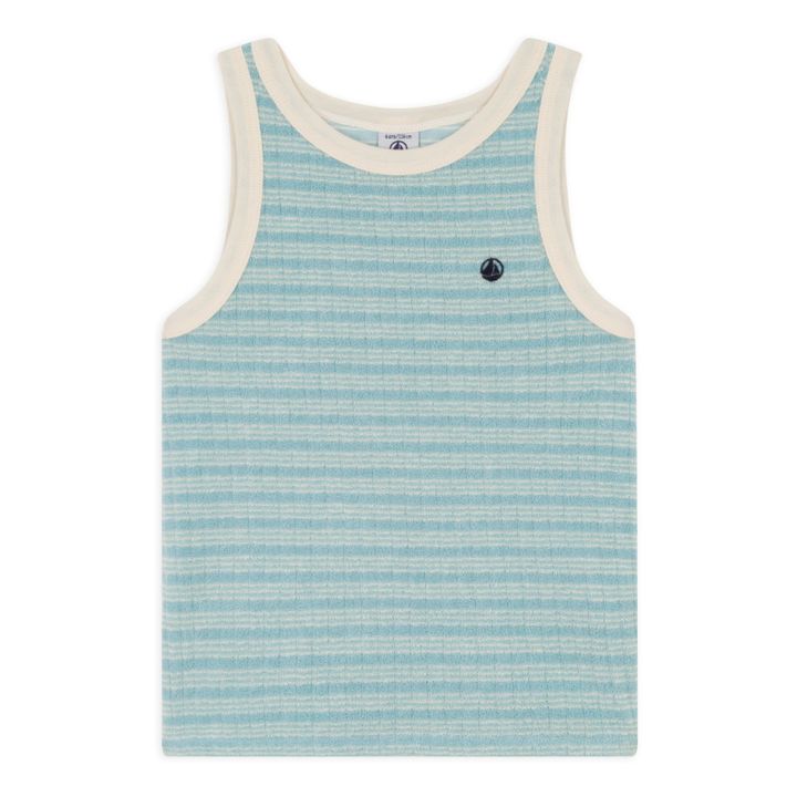 OrganicTerry Cloth Tank Top | Azul Cielo- Imagen del producto n°0