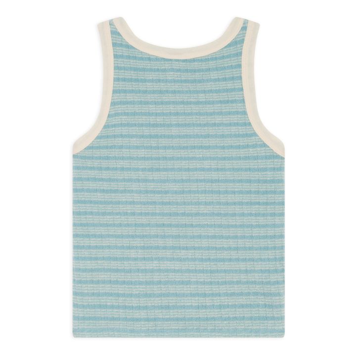 OrganicTerry Cloth Tank Top | Azul Cielo- Imagen del producto n°2