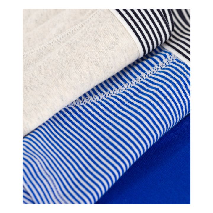 3er-Set Boxershorts aus Bio-Baumwolle | Blau- Produktbild Nr. 1