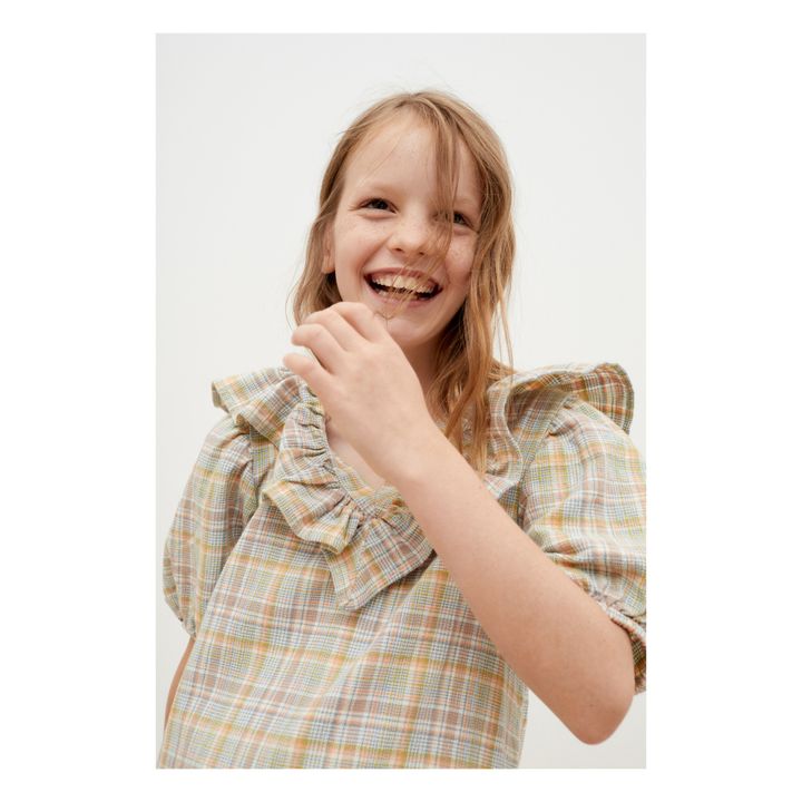 Constanza Organic Cotton Dress | Salvia- Imagen del producto n°5