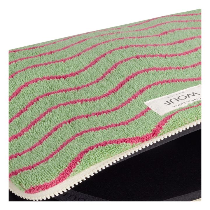 Custodia per computer Wavy 13" e 14" in spugna | Verde kaki chiaro- Immagine del prodotto n°2
