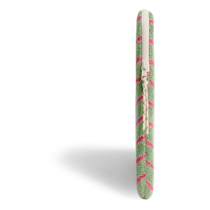 Custodia per computer Wavy 13" e 14" in spugna | Verde kaki chiaro- Immagine del prodotto n°4
