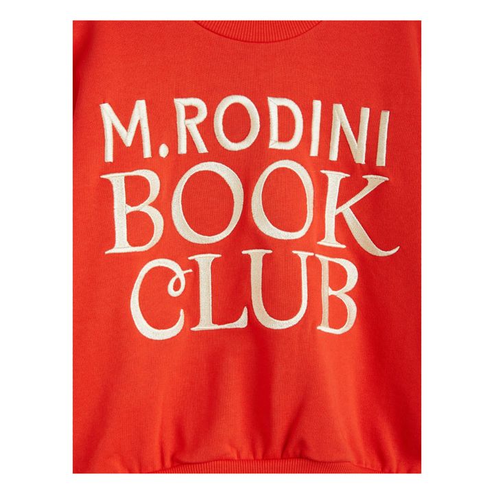 Sweat Coton Bio Book Club | Rouge- Image produit n°1