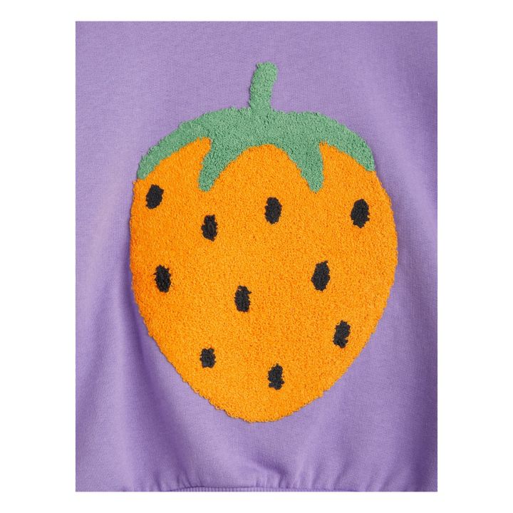 Felpa in cotone organico Fragola | Viola- Immagine del prodotto n°1
