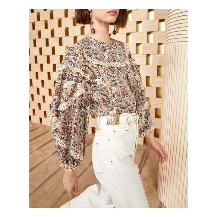 Bluse Edith | Nude Beige- Produktbild Nr. 1