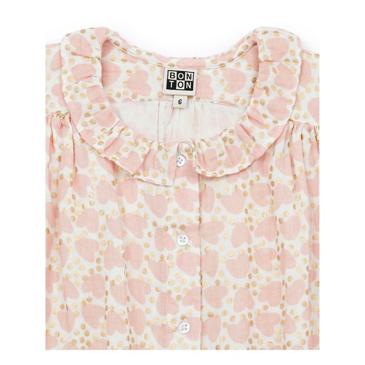 Nectari Organic Cotton Fabric Blouse | Pale pink- Product image n°3