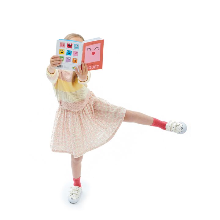 Jupe Gaze de Coton Bio Framboi | Rose pâle- Image produit n°1