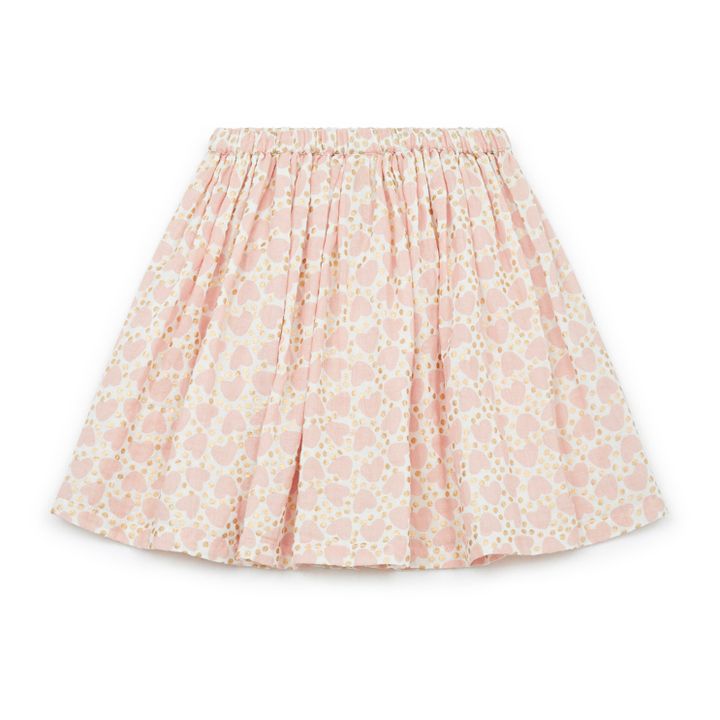 Jupe Gaze de Coton Bio Framboi | Rose pâle- Image produit n°3
