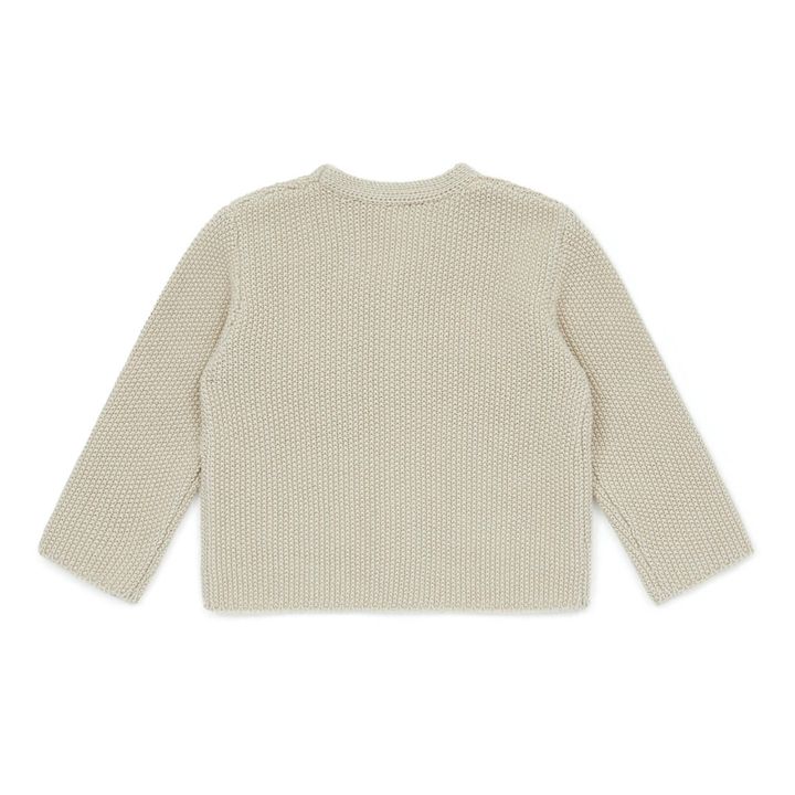 Strickjacke aus Bio-Baumwolle mit Taschen | Beige- Produktbild Nr. 2