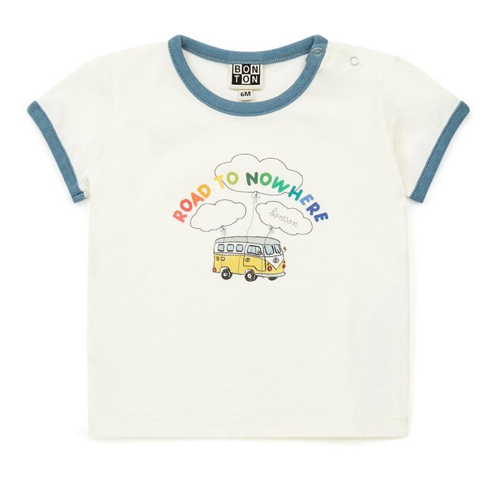 Camiseta de algodón ecológico Nowhere | Crudo- Imagen del producto n°0