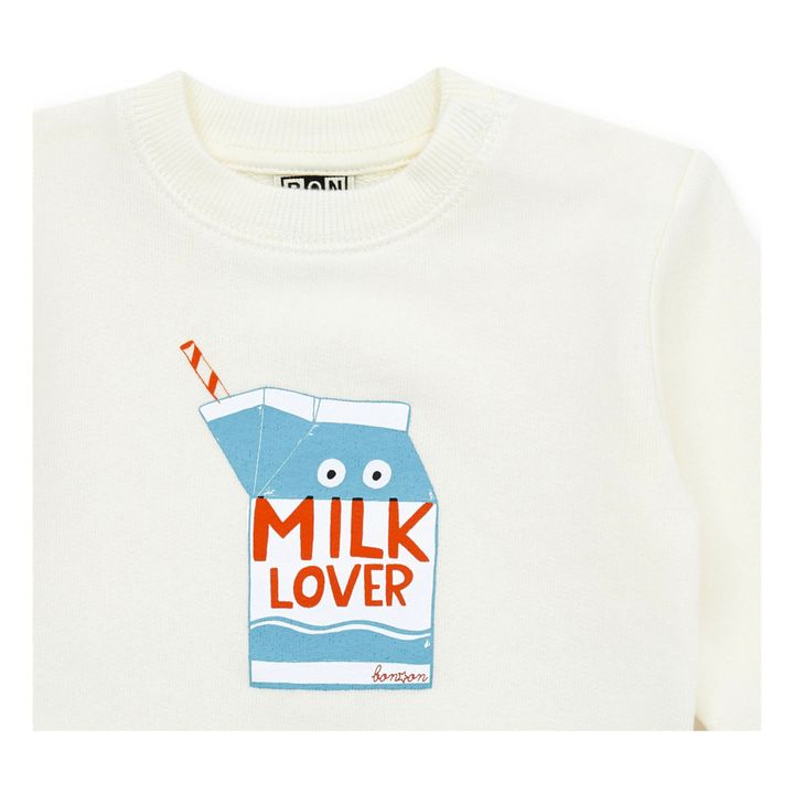 Sudadera de algodón orgánico Milk | Crudo- Imagen del producto n°1