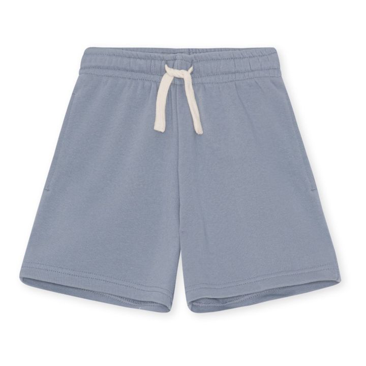 Short Long Lou Coton Bio | Bleu gris- Image produit n°0