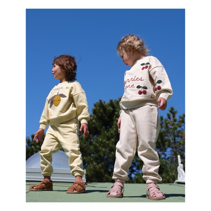 Lou Organic Cotton Sweater | Ecru- Immagine del prodotto n°1
