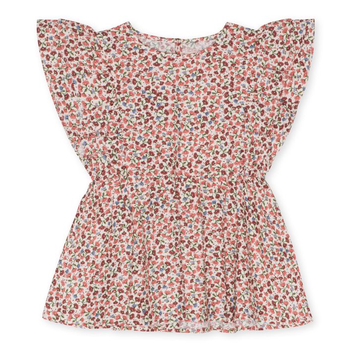 Bitsy Organic Cotton Ruffle Blouse | Pink- Product image n°0