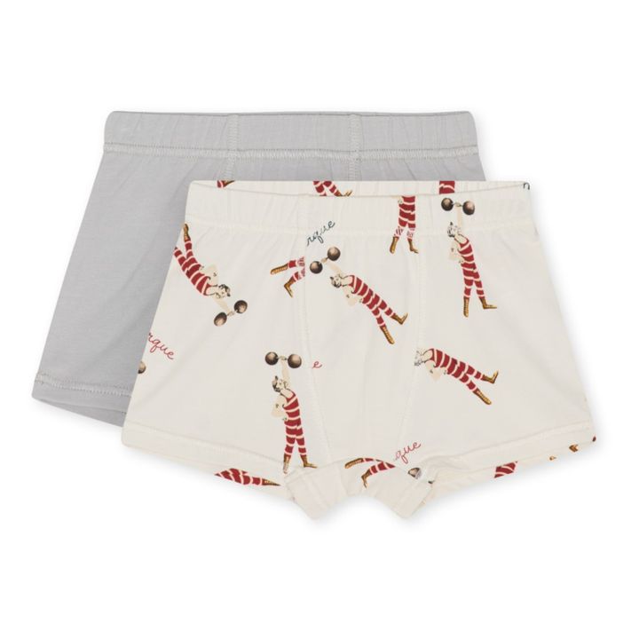 2er Set Boxershorts aus Bio-Baumwolle | Grau- Produktbild Nr. 0