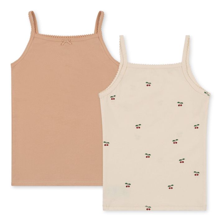 2er Set Trägertops aus Bio-Baumwolle | Rosa- Produktbild Nr. 0