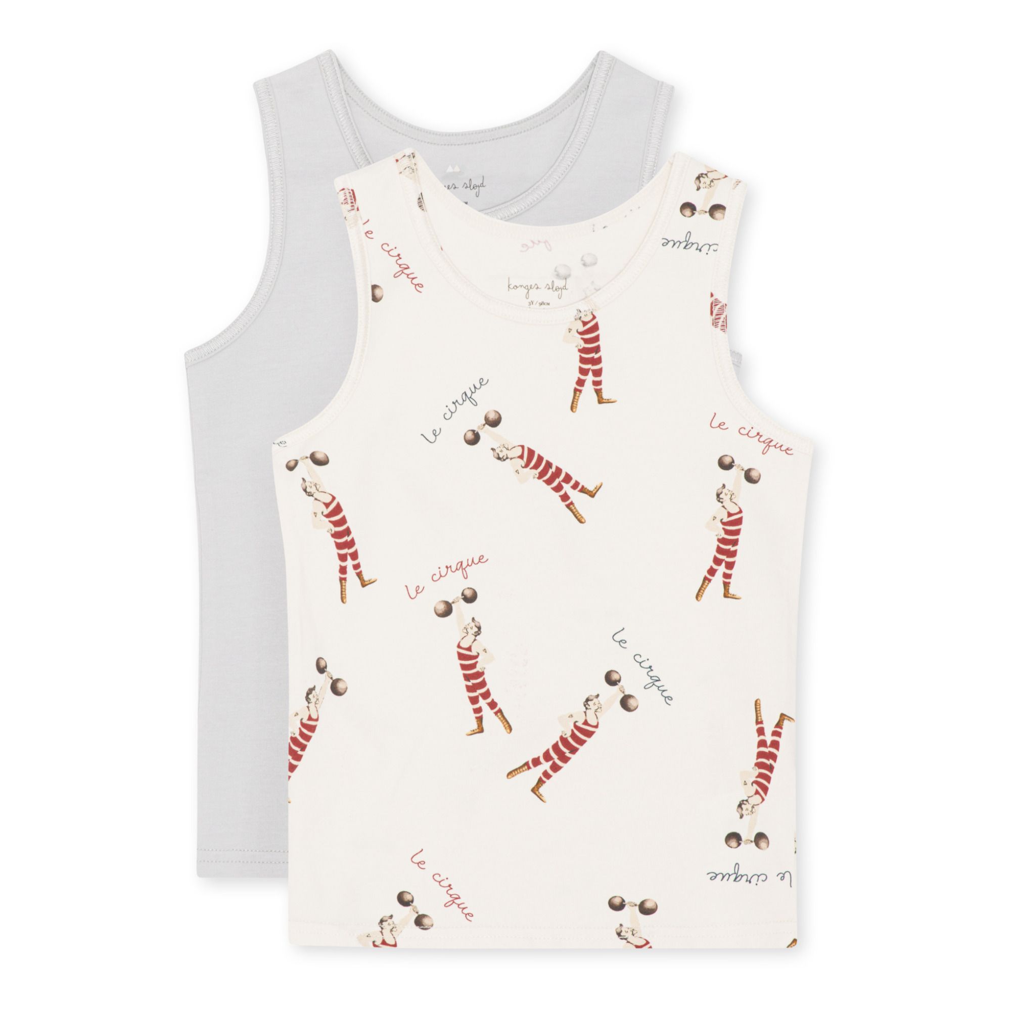 Organic Cotton Tank Tops - Set of 2 | Gris- Imagen del producto n°0