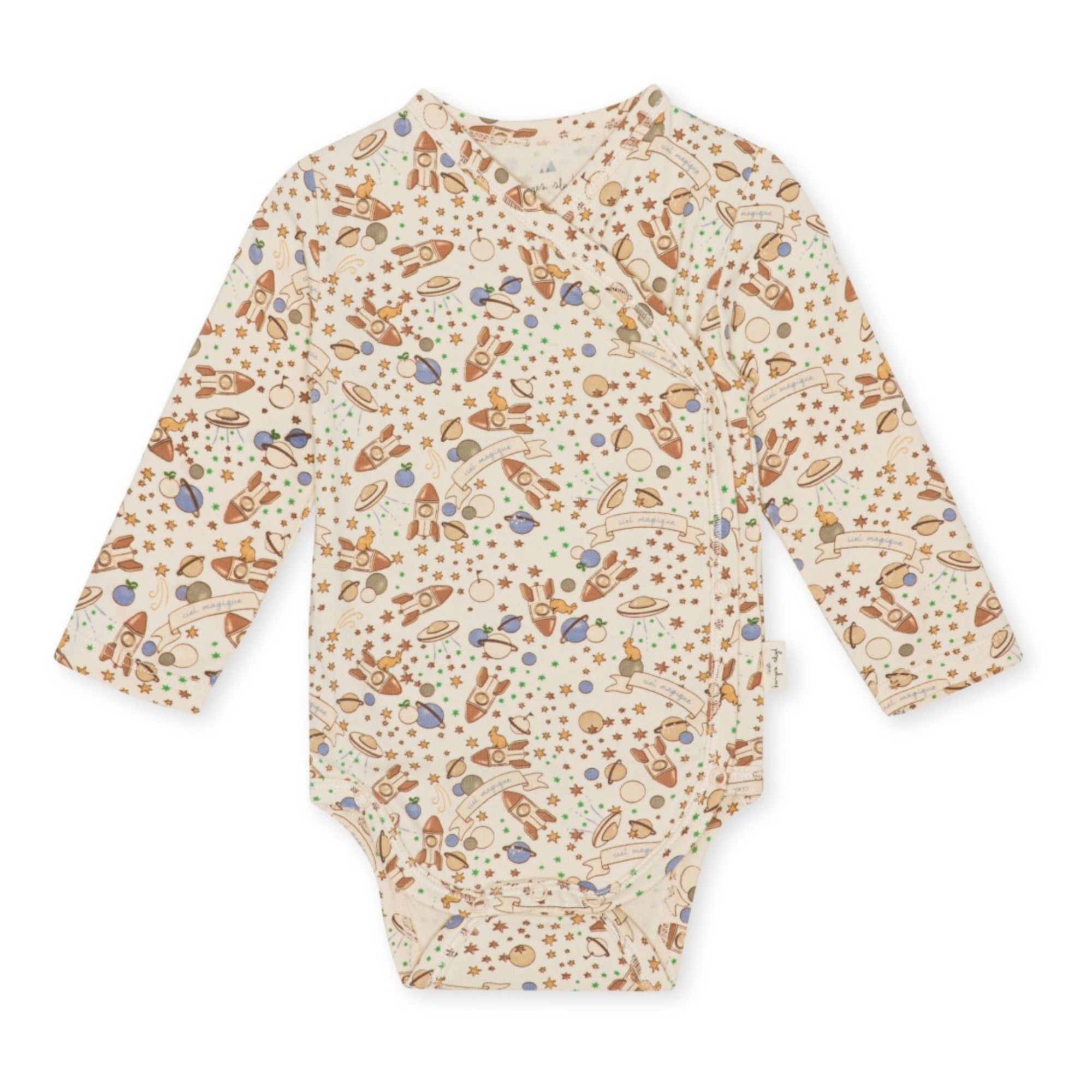 Organic Cotton Newborn Baby Bodysuit | Crudo- Imagen del producto n°0