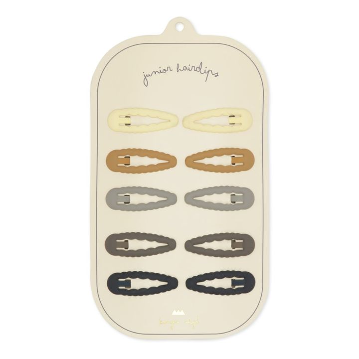 Hair Clips - Set of 10 | Azul Gris- Imagen del producto n°0