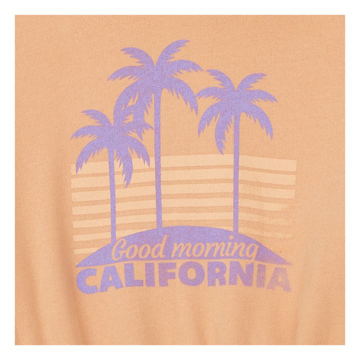Hoodie Morning California Coton Bio | Abricot- Image produit n°4