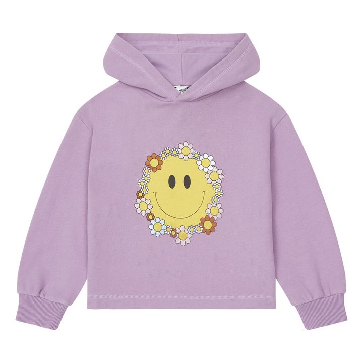 Organic Cotton FlowerSmile Hoodie | Mauve- Product image n°0