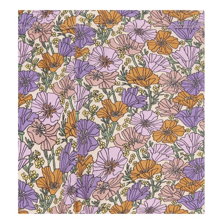 Legging Romance Flower Coton Bio | Orange- Image produit n°1