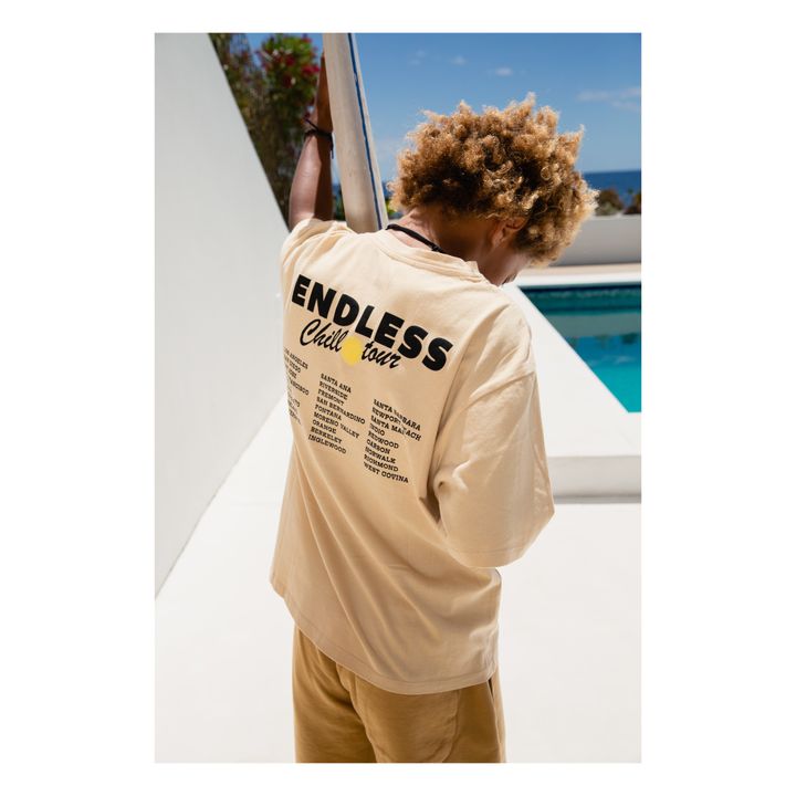 Organic Cotton Endless Chill Tour Loose T-Shirt | Sandfarben- Produktbild Nr. 2