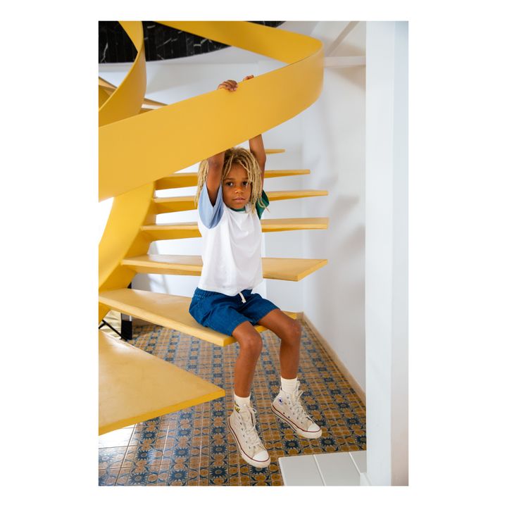 Organic Cotton Easy Life Loose T-Shirt | Blanco- Imagen del producto n°2