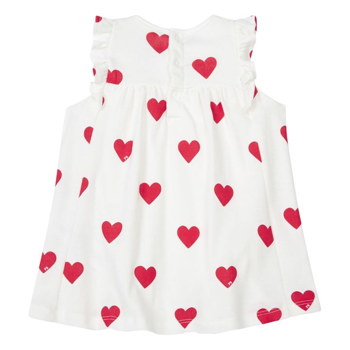 Organic Cotton Print Bodysuit Dress | Ecru- Product image n°1