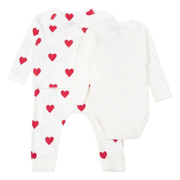 Ribbed 3-Piece Set | Red- Product image n°2