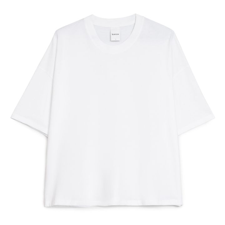 T-shirt Oversize, modello: Boxy, in cotone bio | Bianco- Immagine del prodotto n°0